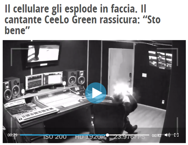 Il cellulare di CeeLo Green