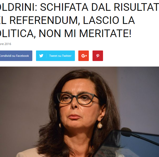 Laura Boldrini schifata lascia la politica article-post