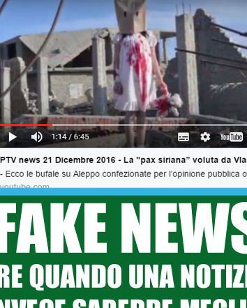 FakeNews, Messora, Chiesa e Aleppo