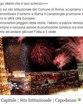 Roma Capitale ci manda all’estero a Capodanno?
