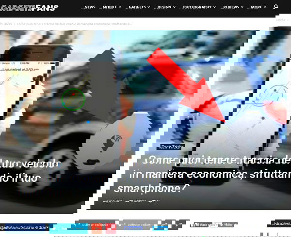 La pubblicità del Trackr: fuffa 2.0