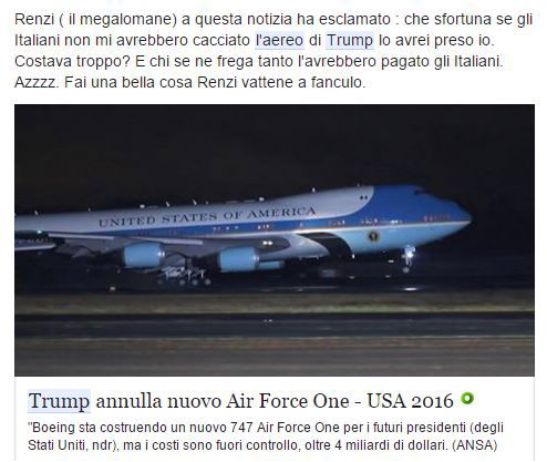 L’aereo di Donald e quello di Matteo article-post