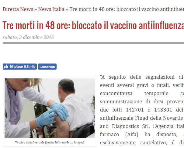 DirettaNews e il vaccino anti influenzale article-post