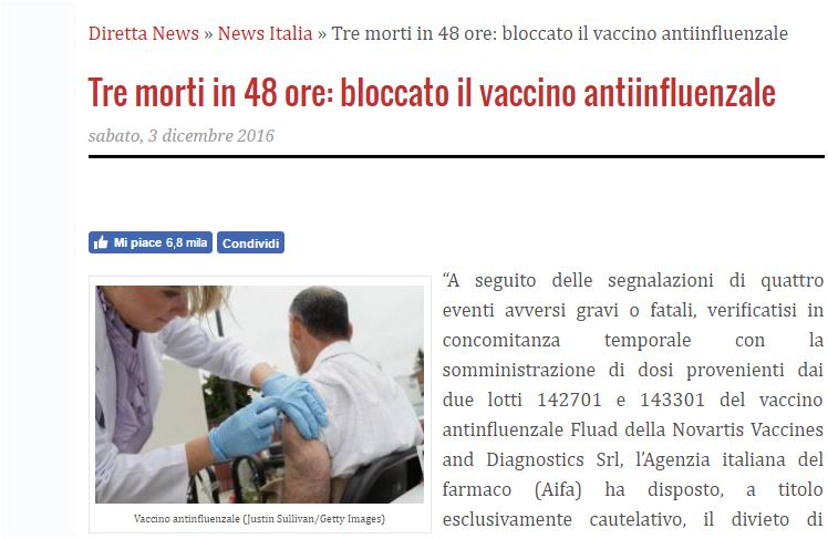 DirettaNews e il vaccino anti influenzale article-post