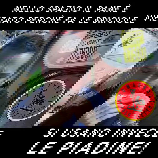 Perle di Facebook: Piadine nello spazio?