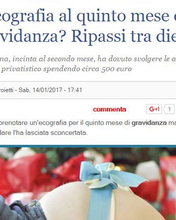 Ecografia al quinto mese, agenzie giornalistiche e Agitalia