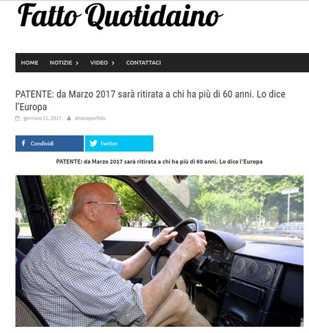 Alvaro Porfido e la patente ritirata ai 60enni article-post