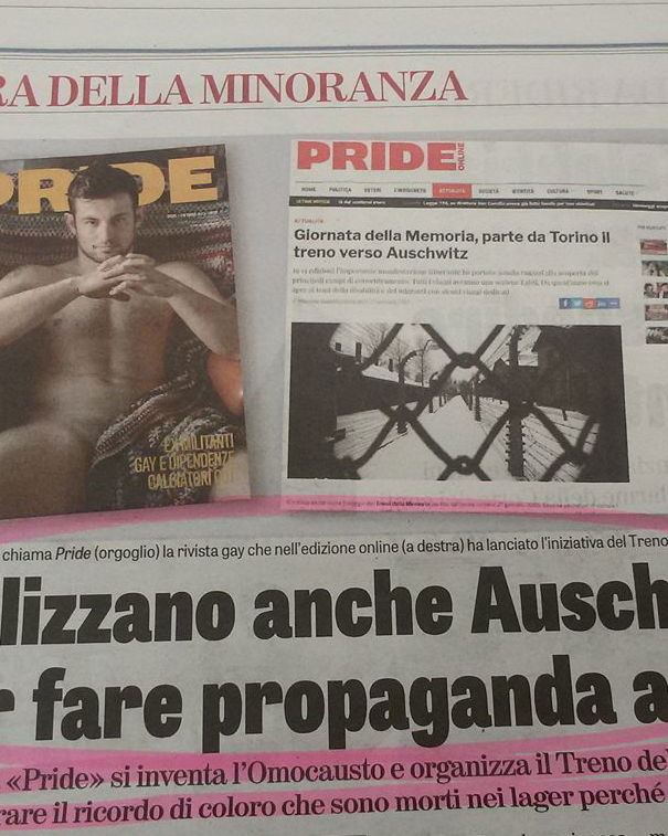 Auschwitz per fare propaganda ai gay! article-post