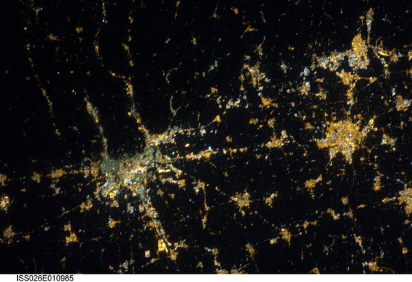 Le foto notturne dalla stazione spaziale ISS