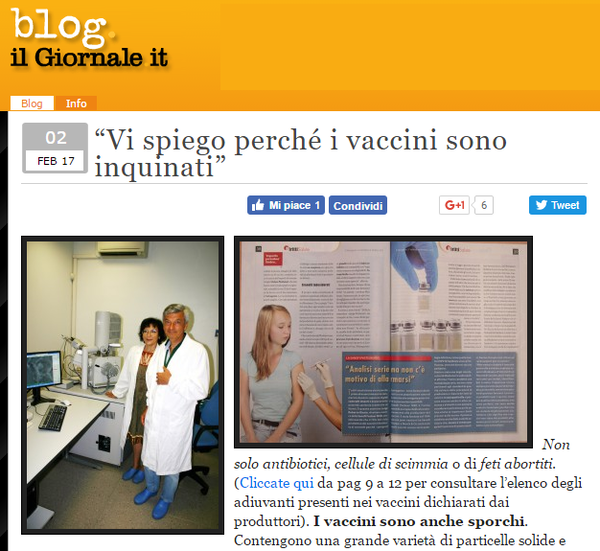 Vaccini inquinati