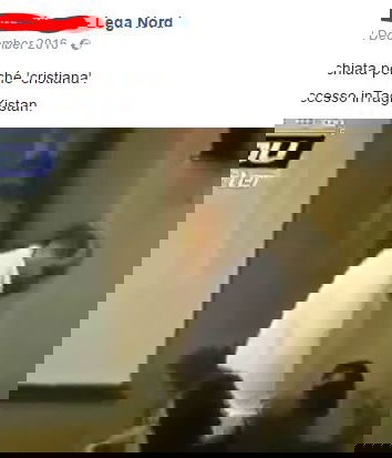 Schiaffeggiata perché cristiana