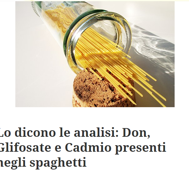 Contaminanti presenti negli spaghetti article-post