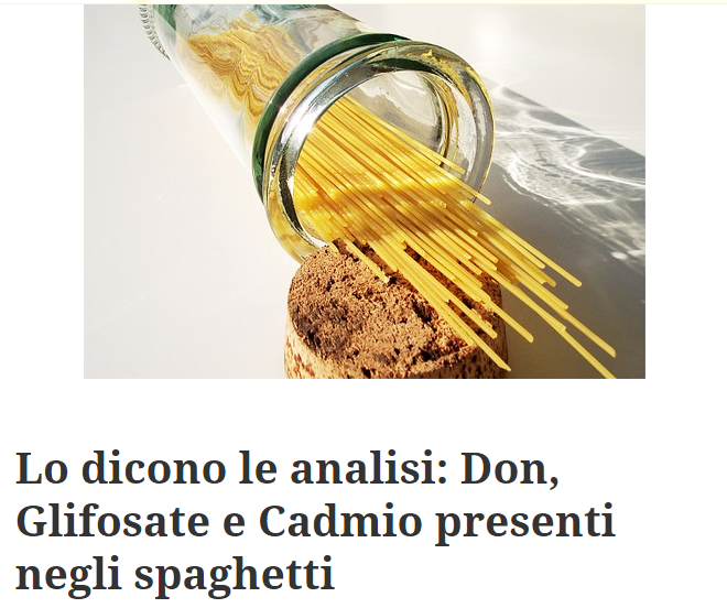 Contaminanti presenti negli spaghetti article-post