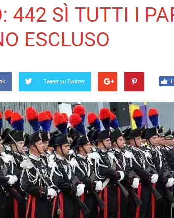 Lo scioglimento dell’Arma