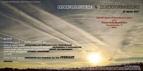 BASTA BUFALE, Senato e scie chimiche