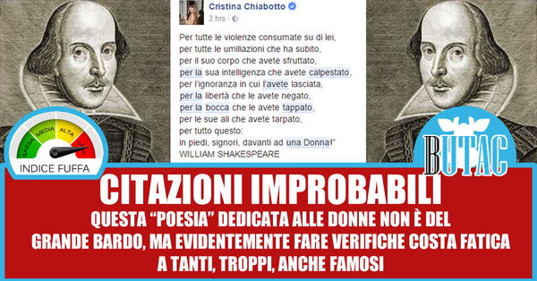 Shakespeare e la Festa della Donna