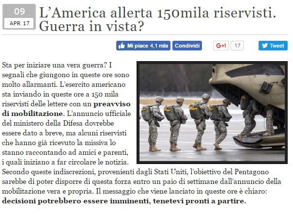 150 mila riservisti in allerta article-post