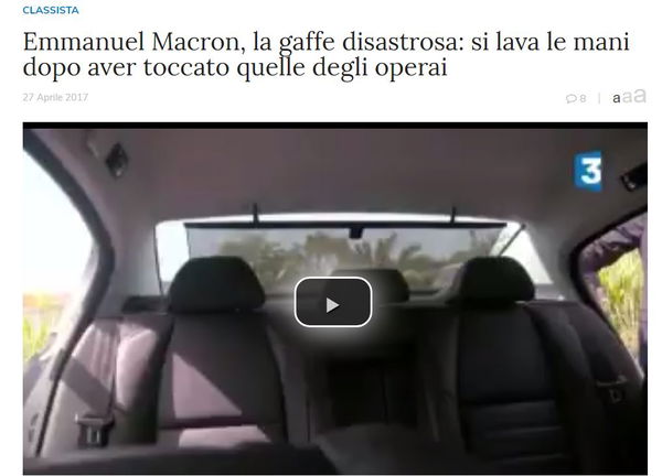 Macron, gli operai e il pesce