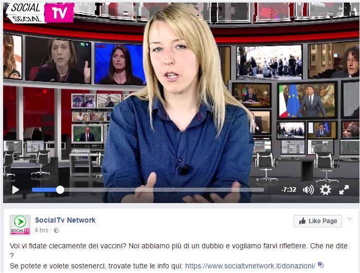 Antivaccinismo strisciante e SocialTV article-post