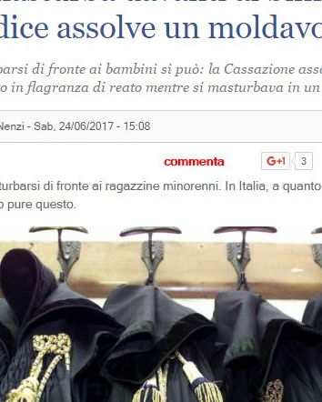 Atti osceni, masturbazioni ed interpretazione delle sentenze
