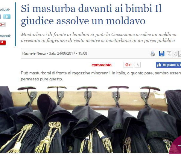 Atti osceni, masturbazioni ed interpretazione delle sentenze article-post