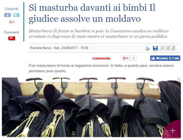 Atti osceni, masturbazioni ed interpretazione delle sentenze