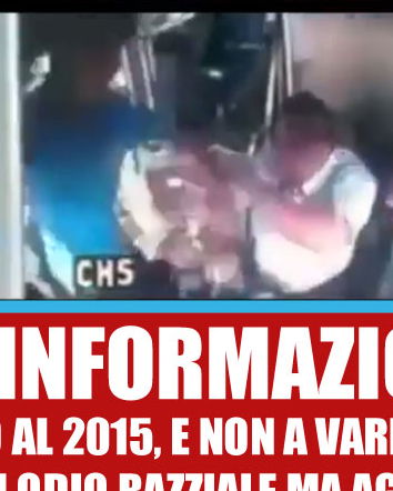 Immigrato vs autista di bus