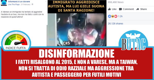 Immigrato vs autista di bus