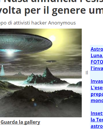 La NASA annuncia l’esistenza di alieni