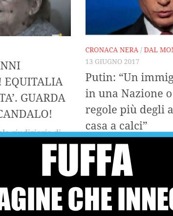 Le bufale, Benito e i Fatti dal Web