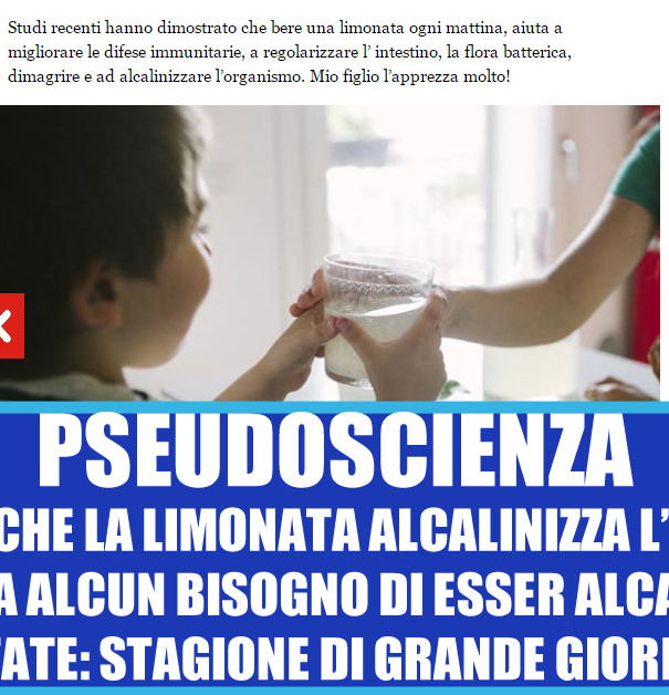 La limonata, il Corriere e l’alcalinizzazione article-post