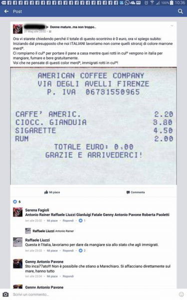 Scontrini, caffè e immigrati article-post
