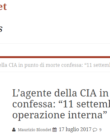 Fonti? Non pervenute