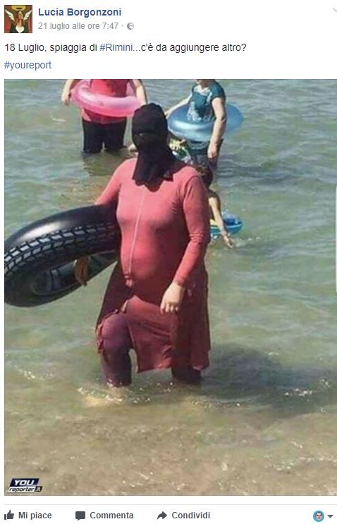 Burkini faidate a Rimini?
