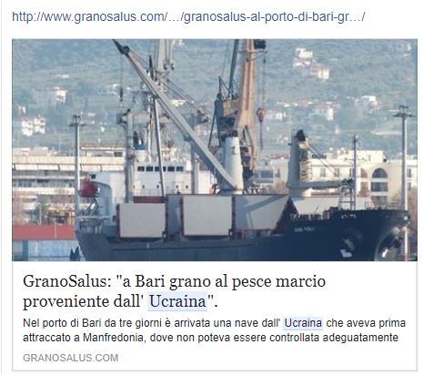 Grano al pesce marcio (o era argilla?)
