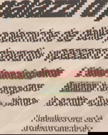 Fake news: Le ruspe sui monumenti fascisti