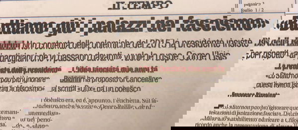 Fake news: Le ruspe sui monumenti fascisti