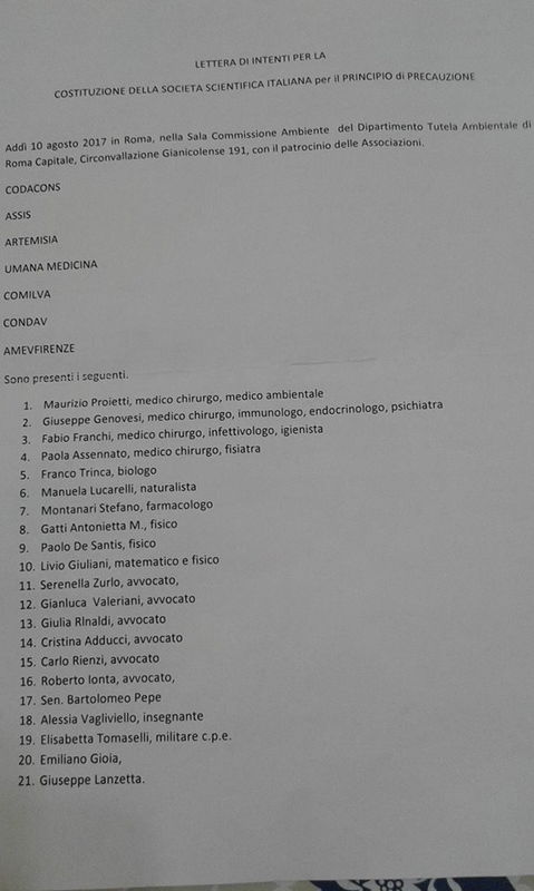 La società scientifica per il principio di precauzione