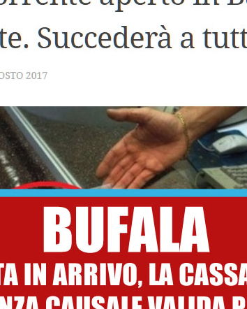 I versamenti sul conto corrente e la batosta del Fatto del Web