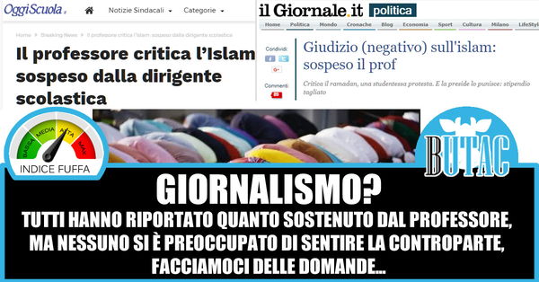 Professore critica l’Islam: studentessa musulmana lo fa sospendere