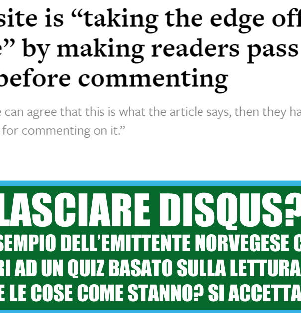 Lasciare Disqus? article-post