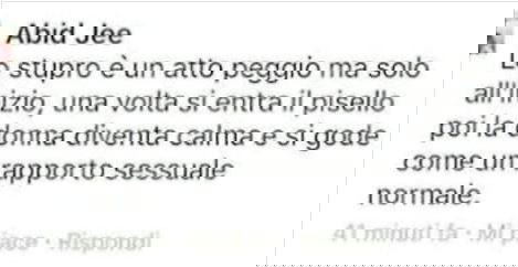 Lo stupro è un atto peggio, ma solo all’inizio… article-post