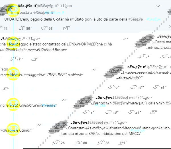 CStar, Sea-Eye e l’informazione troppo di fretta