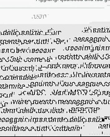 La Coca Cola contaminata