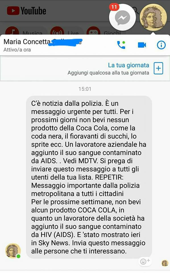 La Coca Cola contaminata article-post