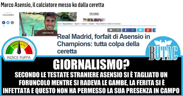 Asensio, la ceretta e il pelo infetto