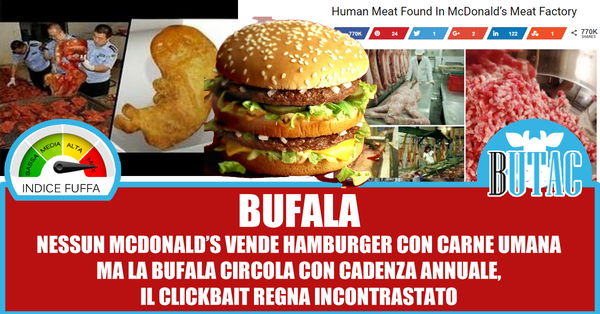 Carne umana da McDonald’s