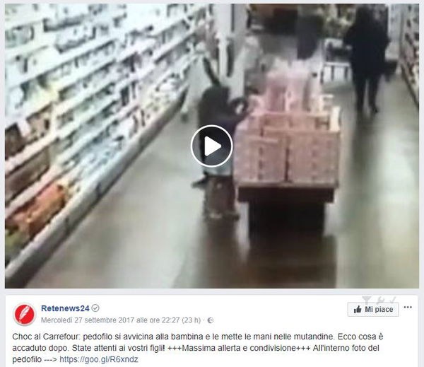 Il molestatore del Carrefour
