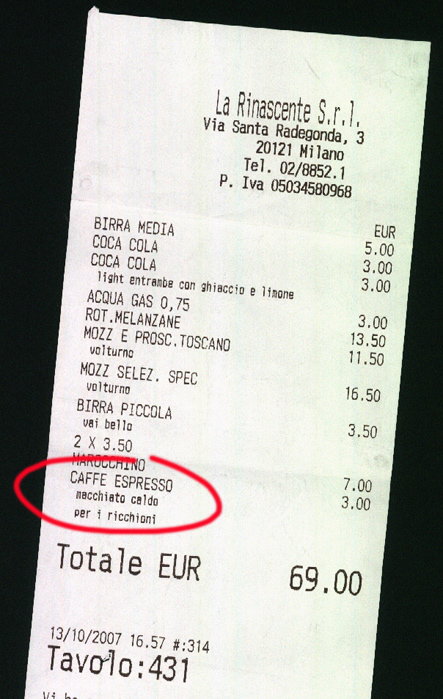 Lo scontrino per ricchioni (di 10 anni fa) article-post