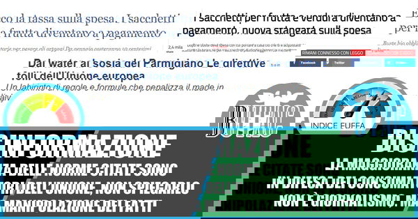 I sacchetti dell’ortofrutta e le “direttive folli” dell’Unione Europea